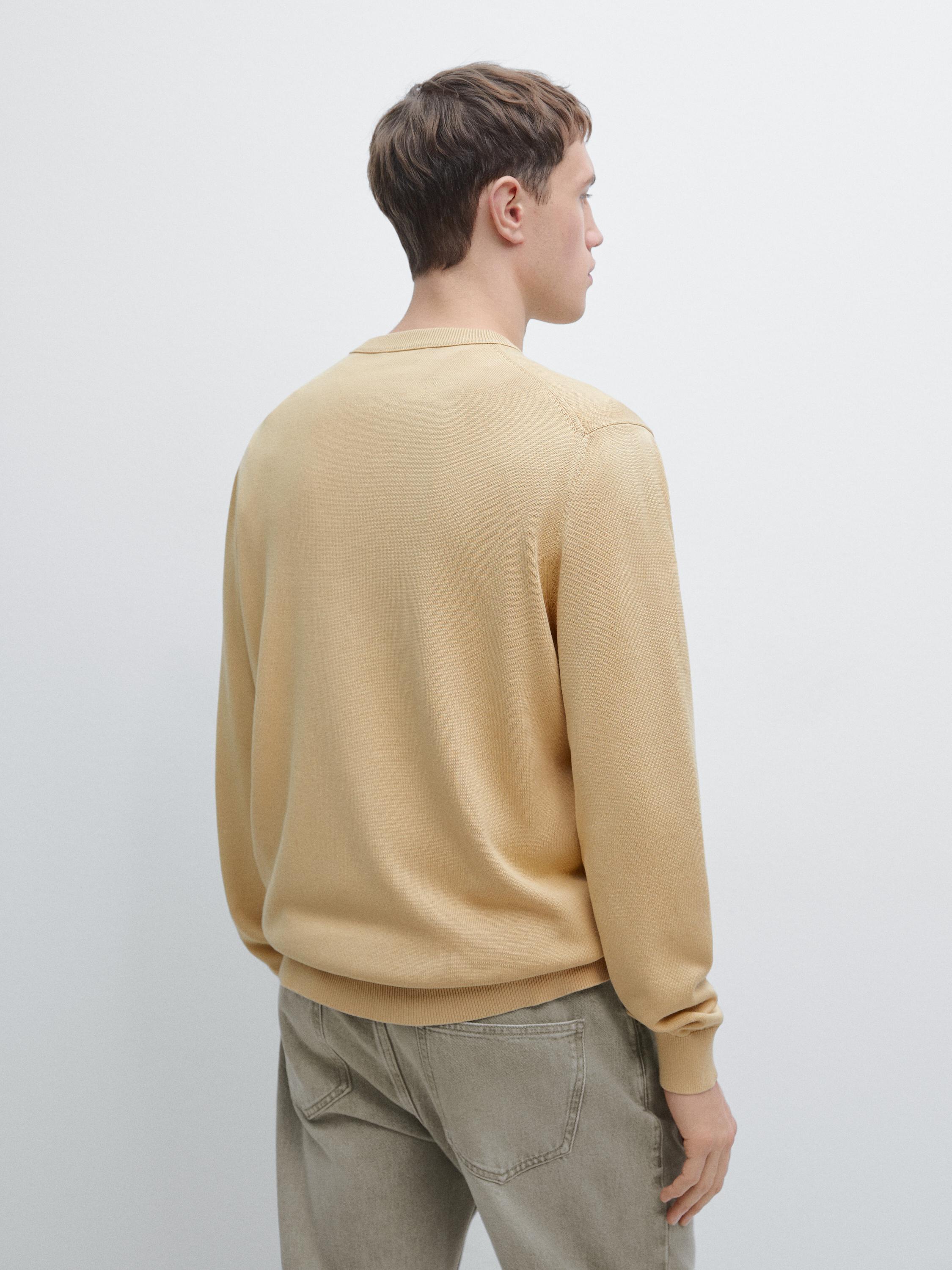 Pull maille en coton
